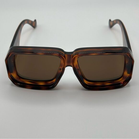 NEW LOEWE LW40064U 5652G Shiny Dark Havana Brown Women - Picture 3 of 13